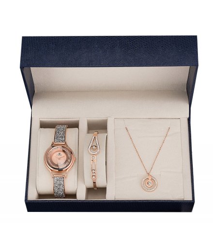 CW055 - Zircon diamond necklace Watch Gift Box